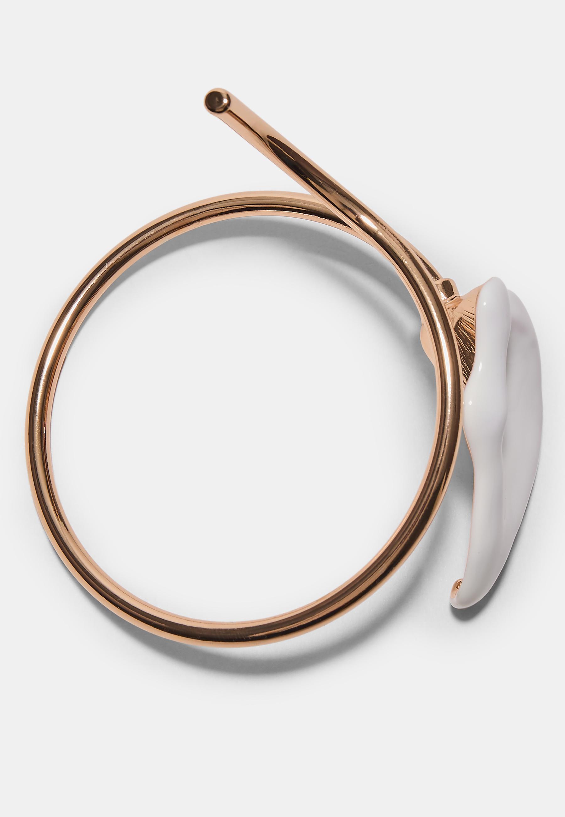 Calla lily bracelet — Ecru