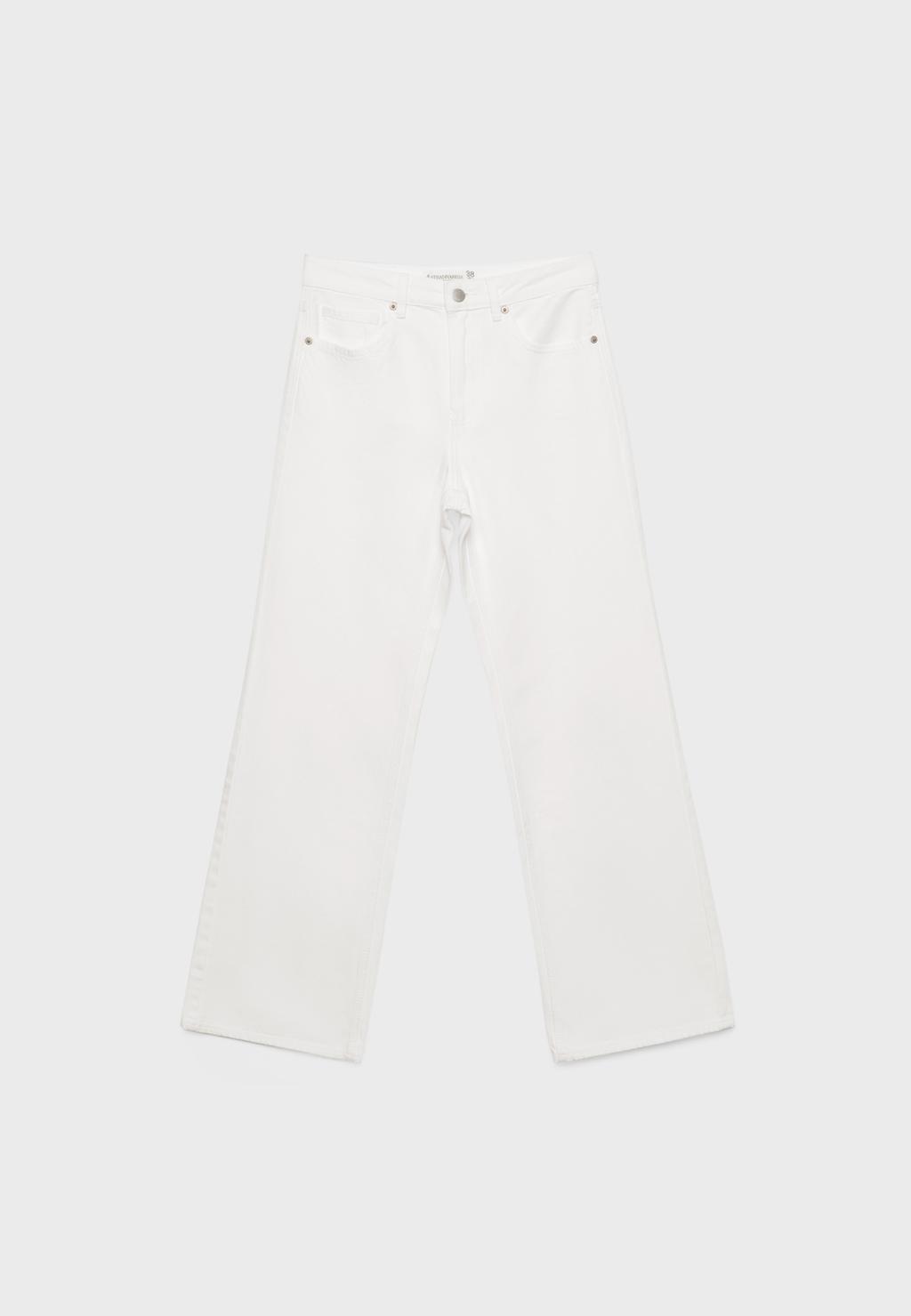 D92 Gerade geschnittene Jeans mit weitem Bein