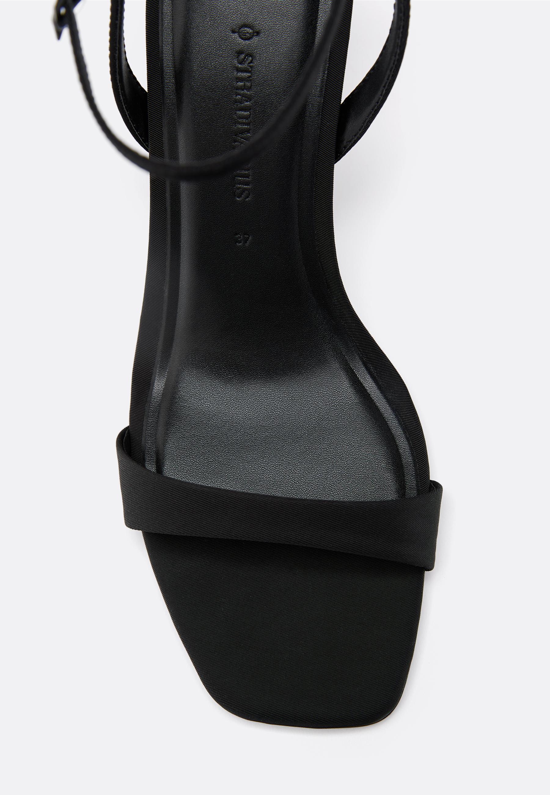 Stiletto heel sandals — BLACK