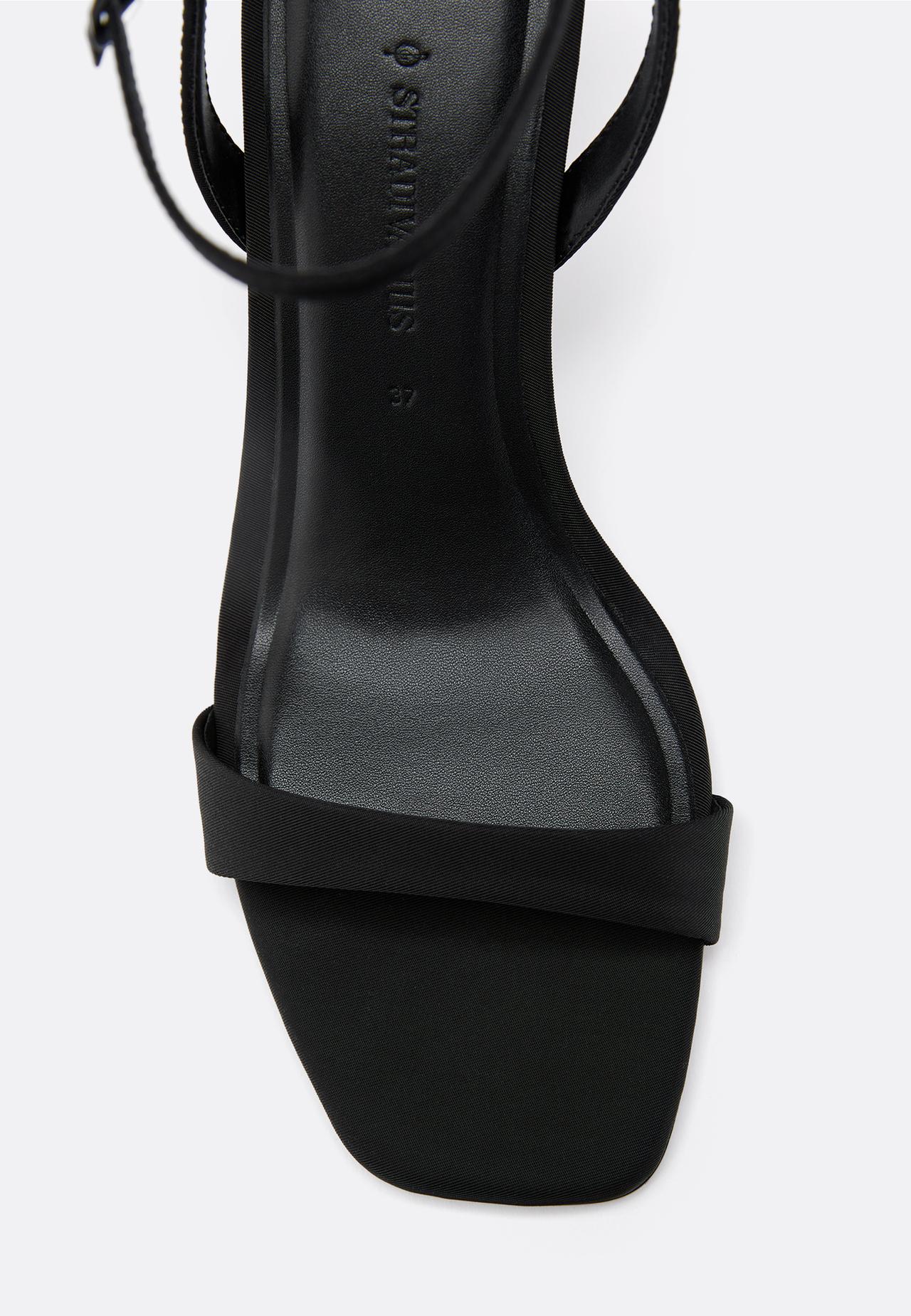 Stiletto heel sandals — BLACK