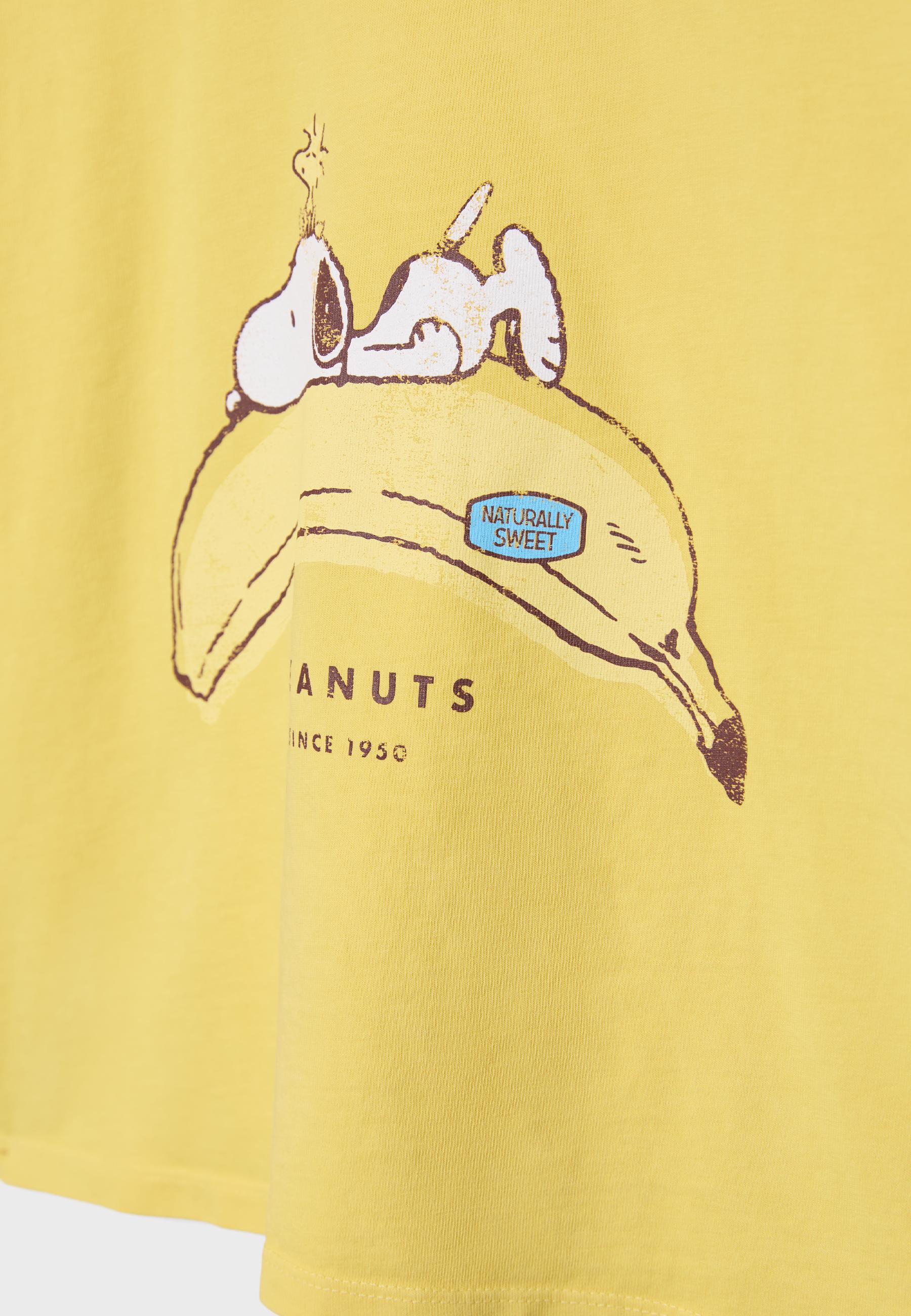 Snoopy Banana T-shirt — Pastel yellow