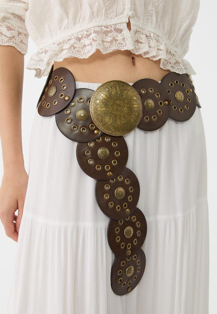 cinturon chapa tachas