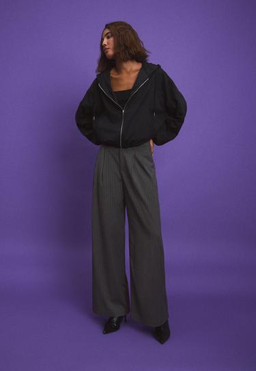 Basic nylon hood jacket — Black 2