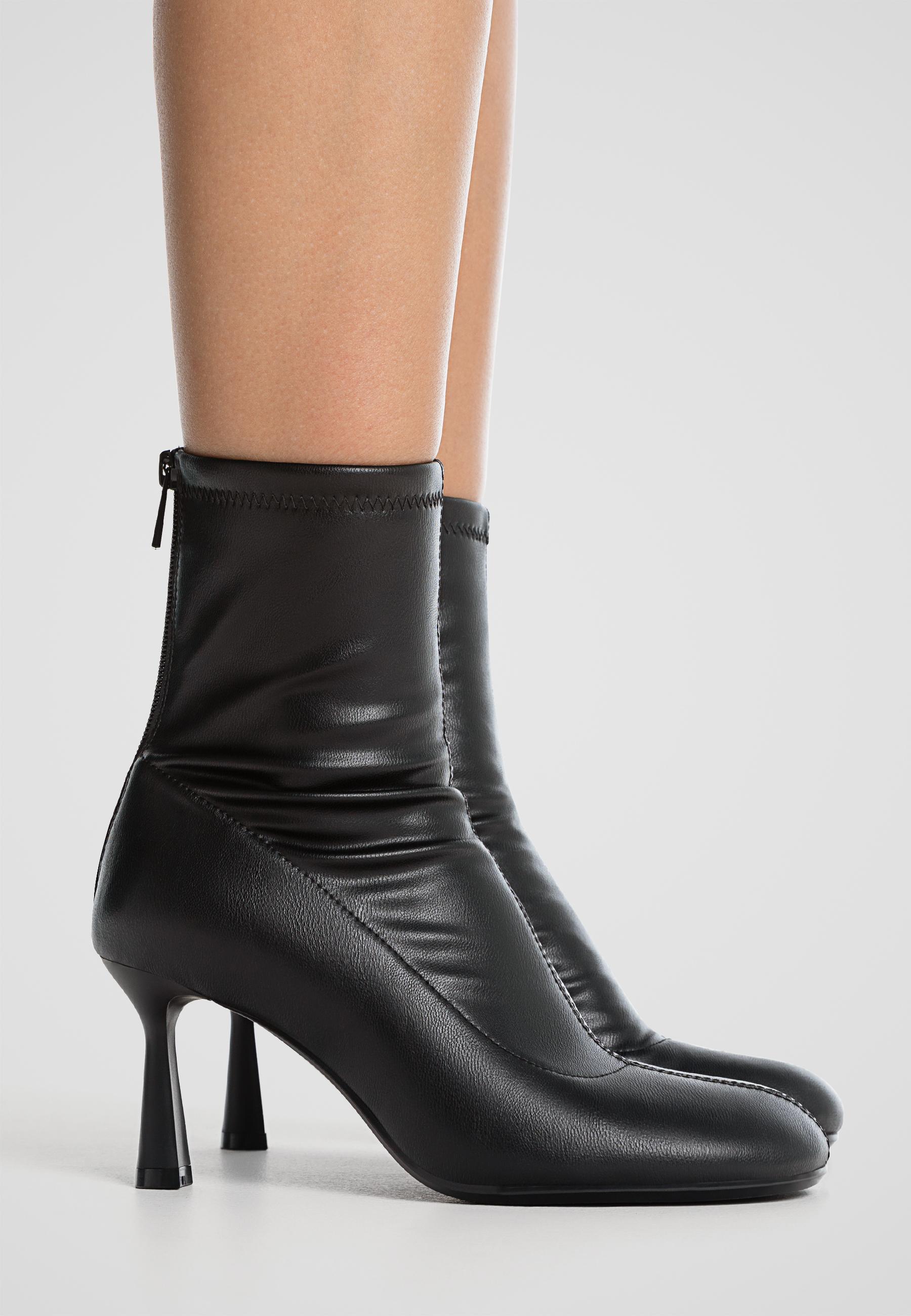 Patent stiletto ankle boots hotsell