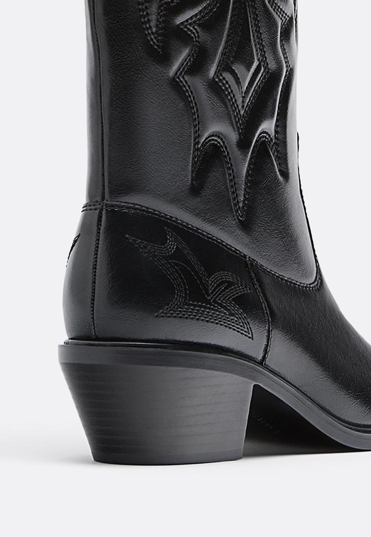 botas cowboy tacon