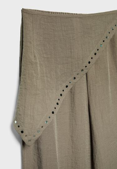 Flowing scarf trousers — Stone 9