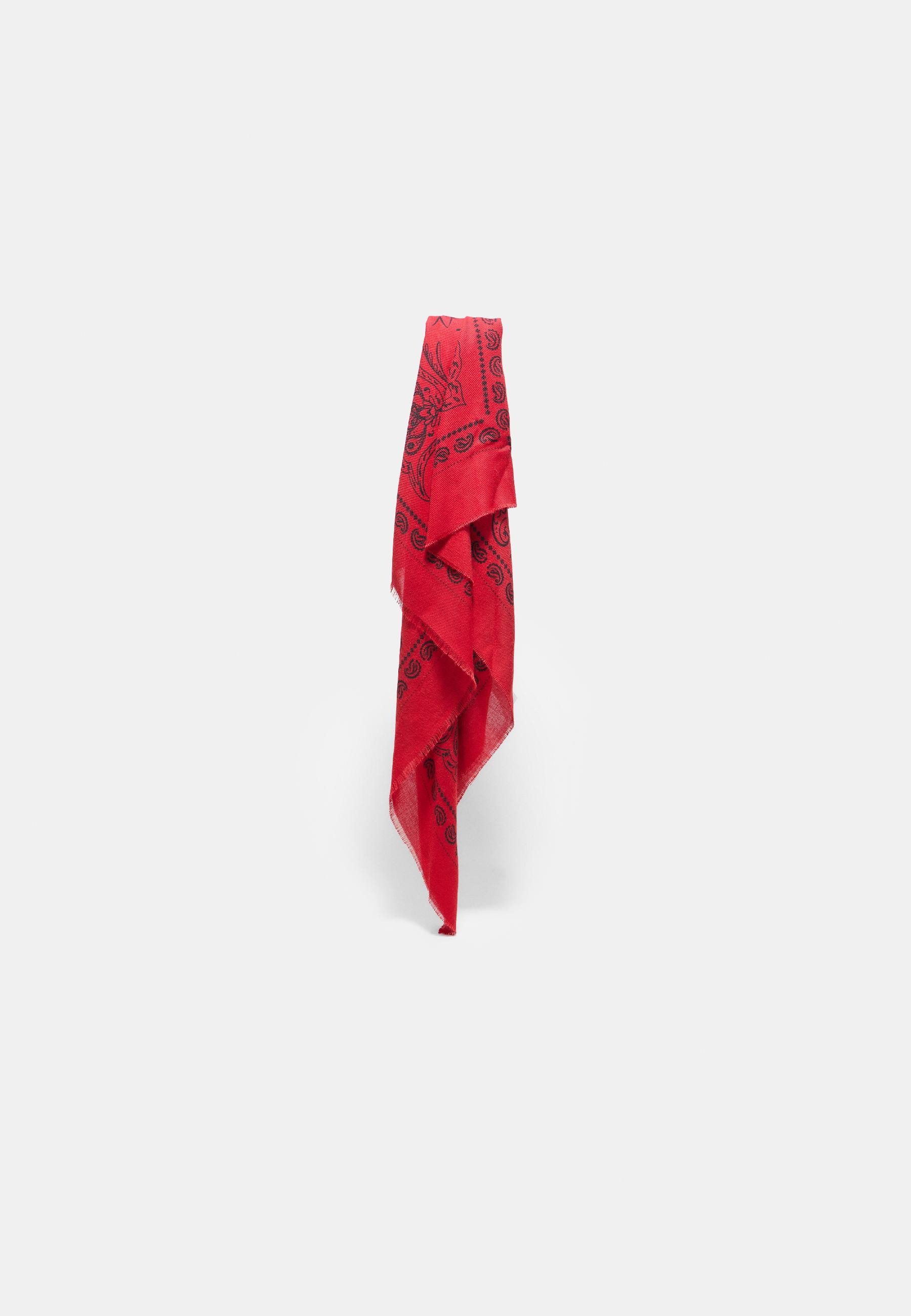 Cashmere-effect scarf — Red
