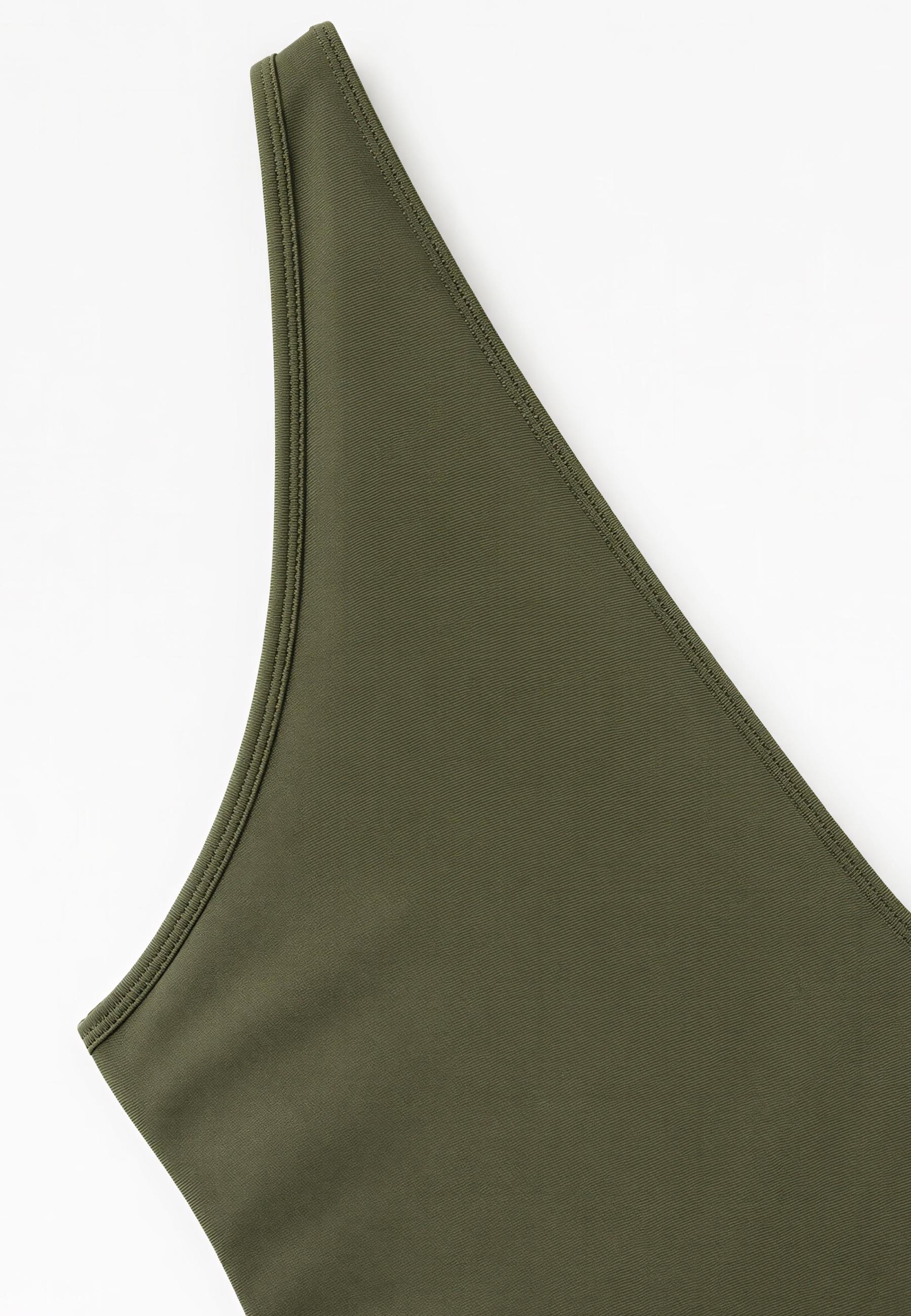 V-neck bodysuit — Khaki