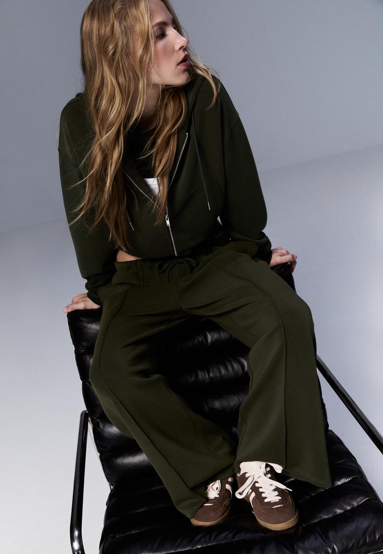 sudadera cremallera tacto suave