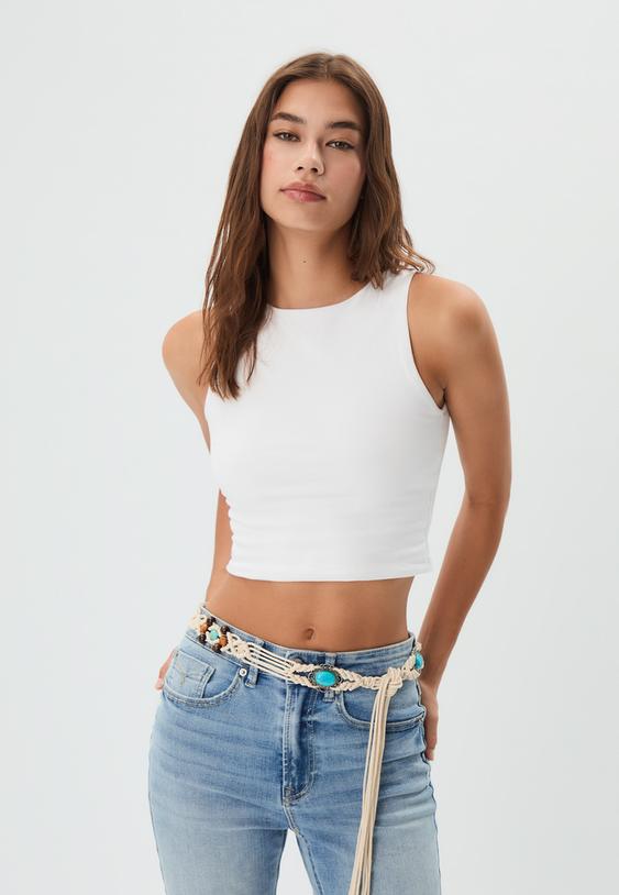 camiseta sin mangas algodon