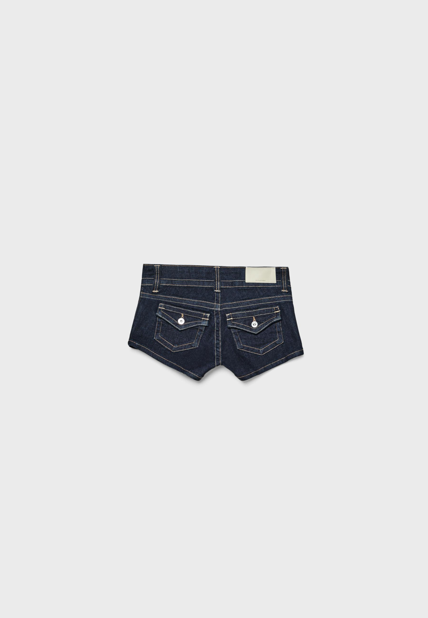 D76 Mikro denim şort