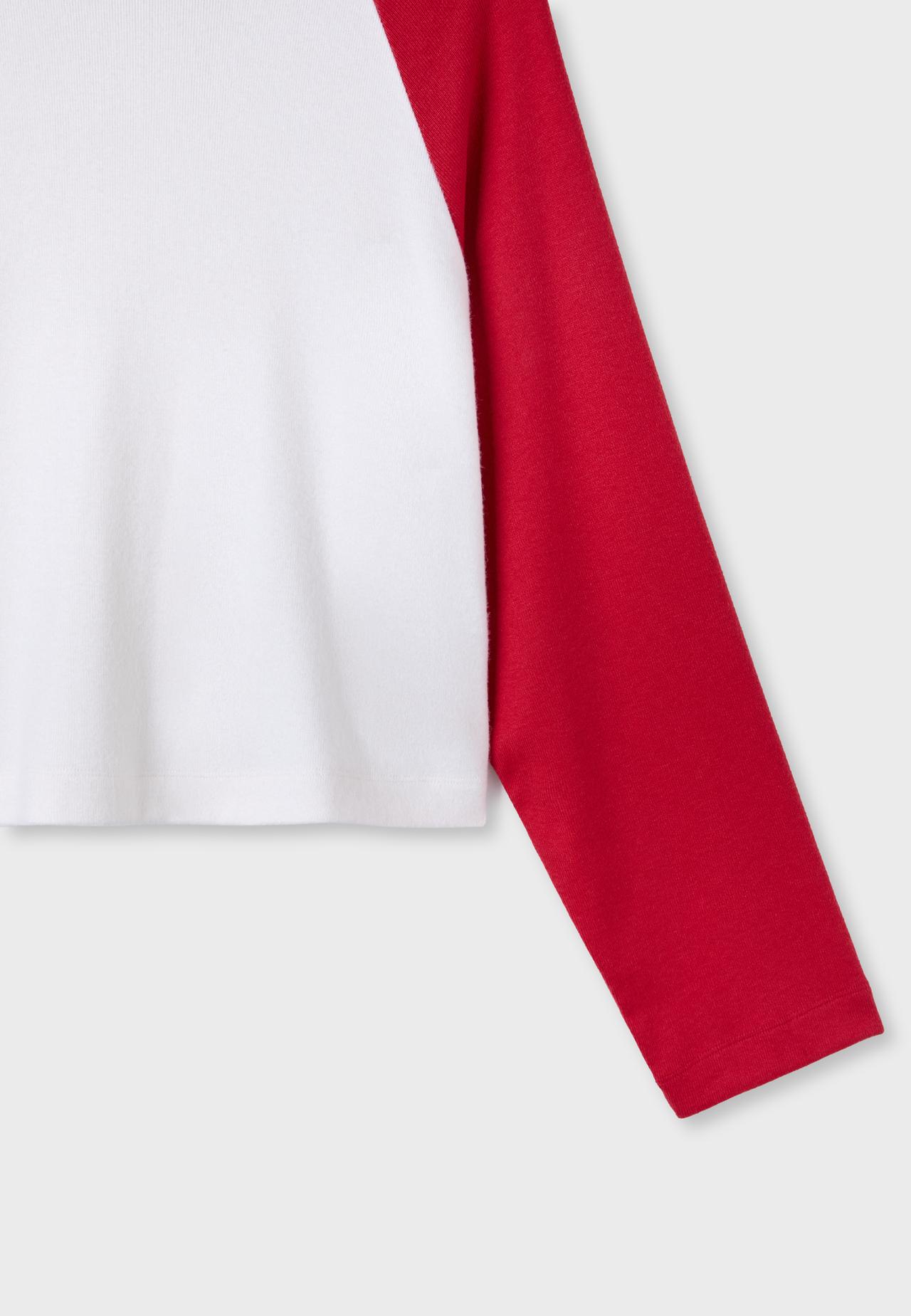 Raglan sleeve jumper — Red