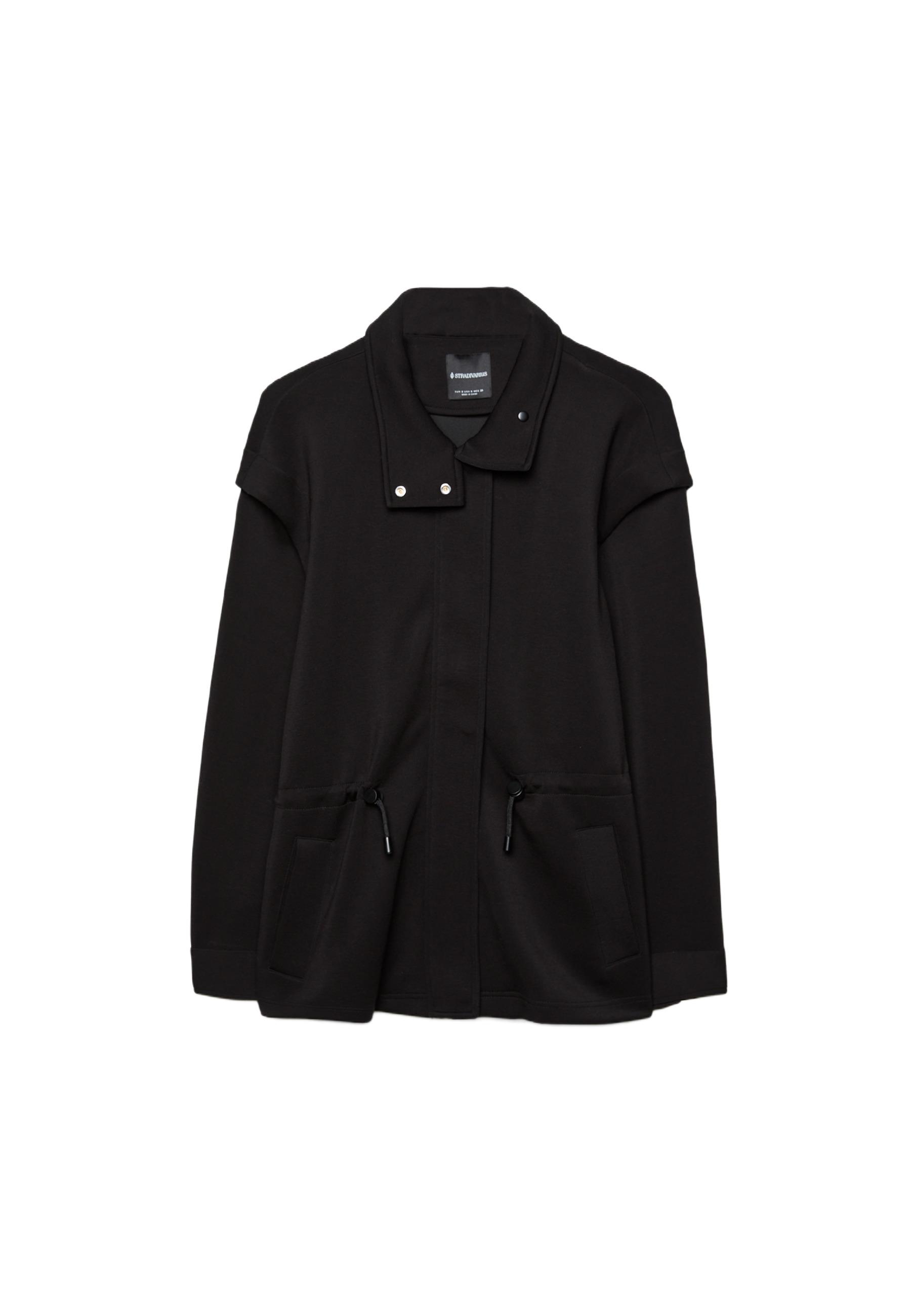 Lightweight jacket with adjustable waist — Black