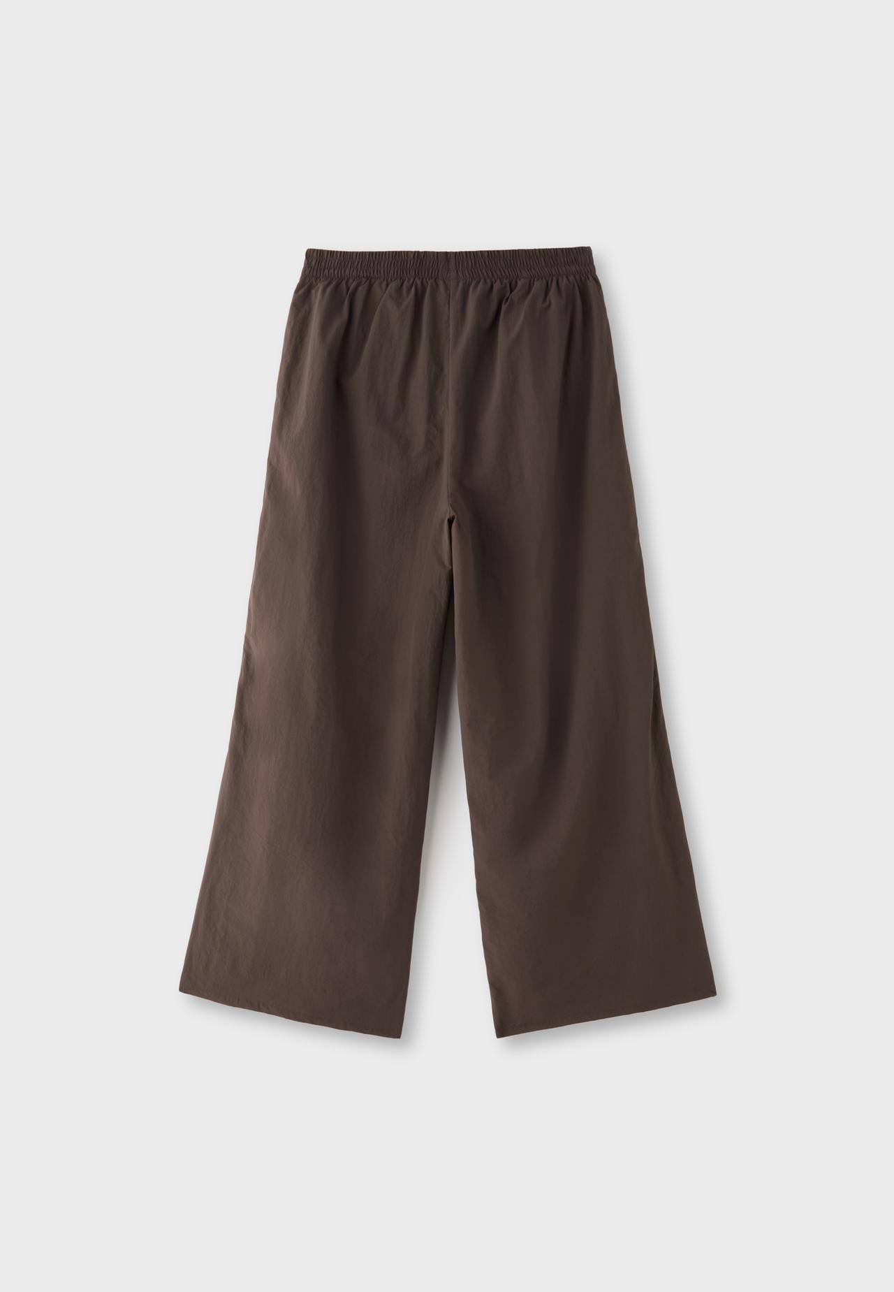 Technical fleece trousers — Brown