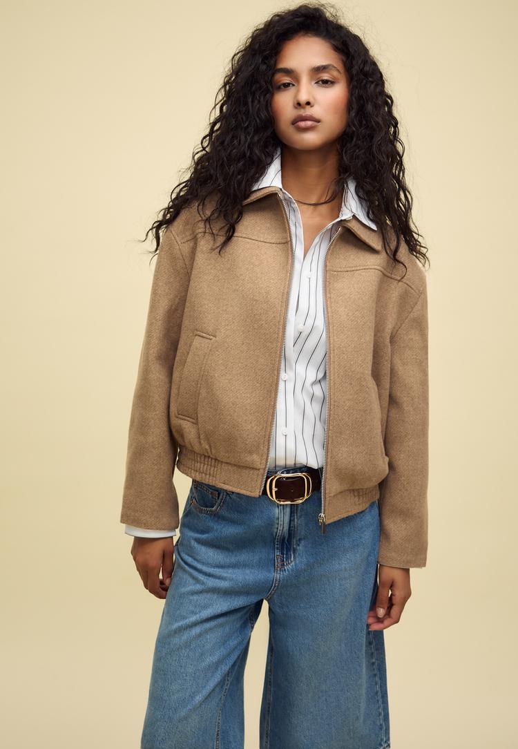 soft touch bomber jacket
