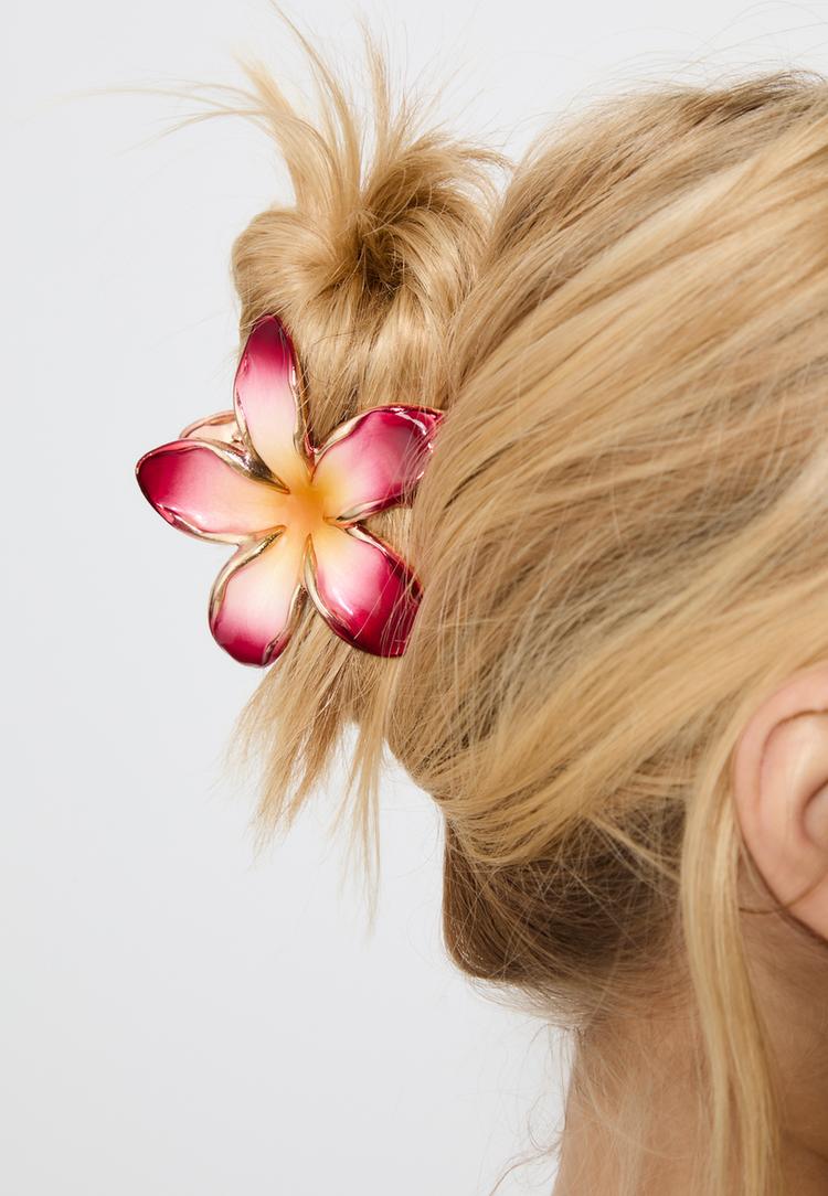 conjunto de 3 molas de cabelo flor