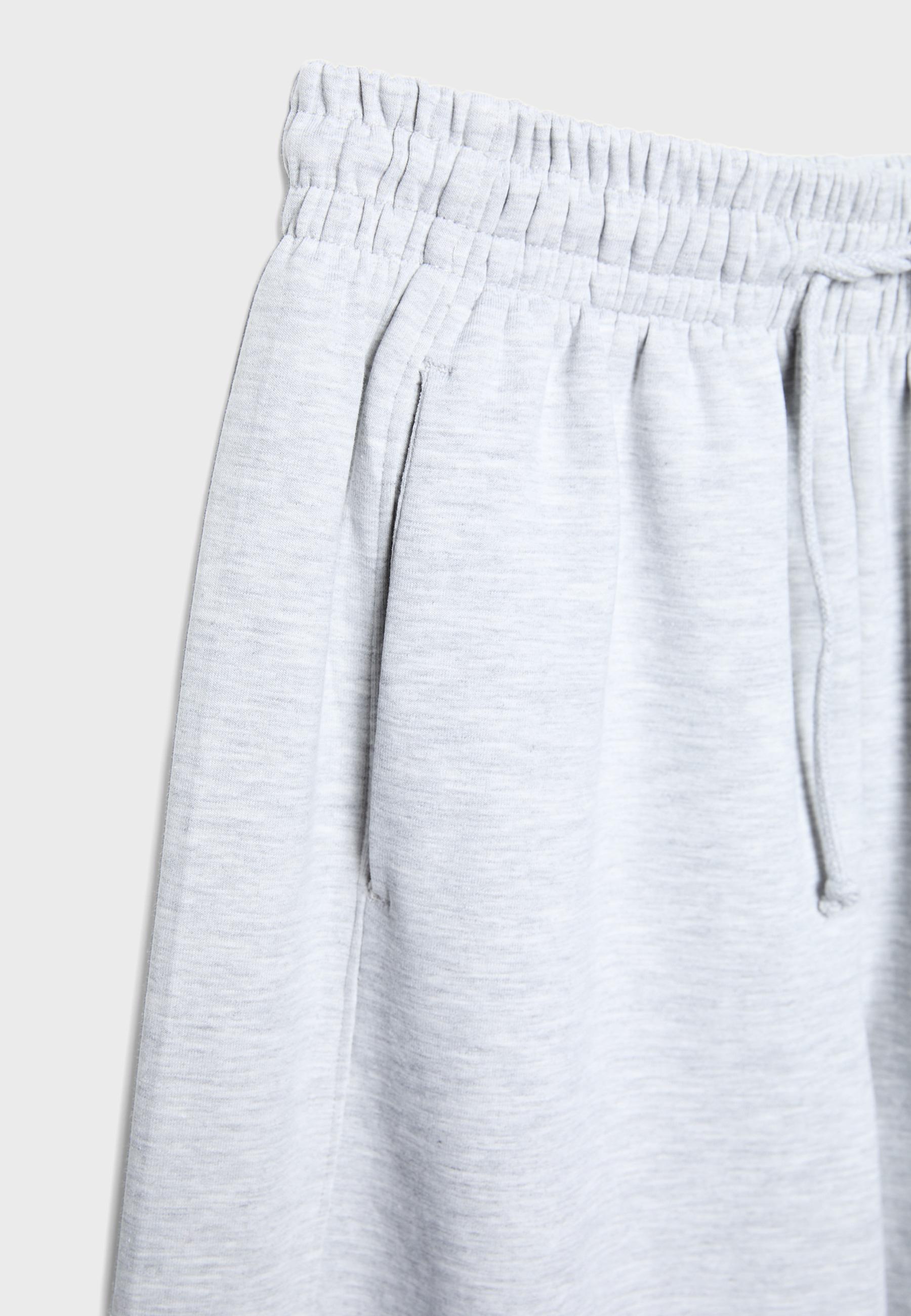 Super barrel jogger trousers — Grey melange