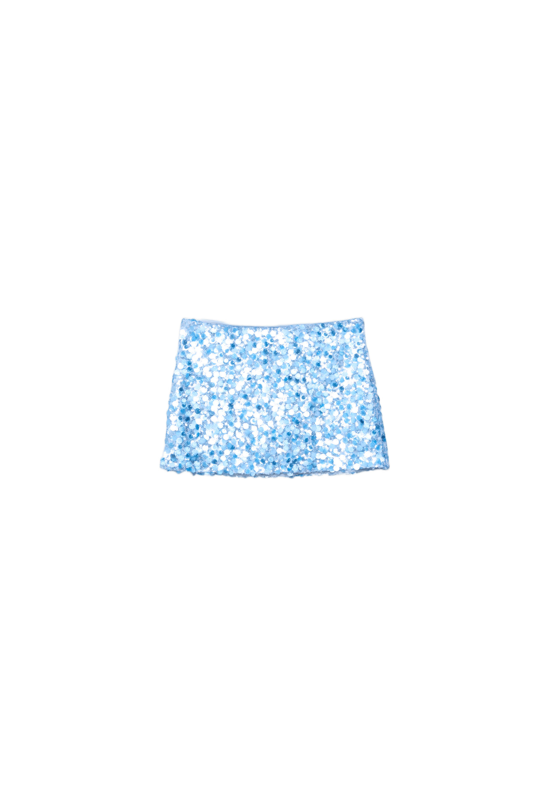 Sequin mini skirt — Blue