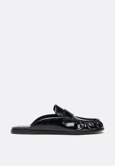 Slingback loafers — BLACK  2