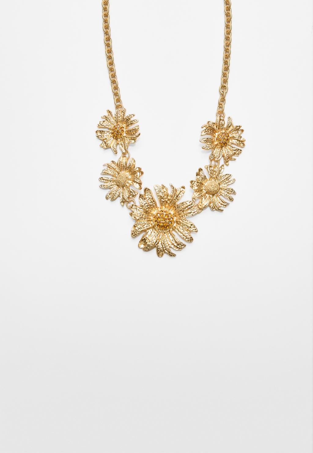 Sunflower necklace