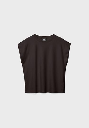 B06 Basic drop shoulder T-shirt — Brown 7