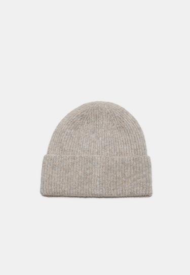 Basic knit beanie — Stone 5