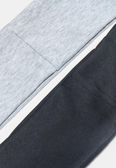 Set of 2 fur headbands — Mid grey 6