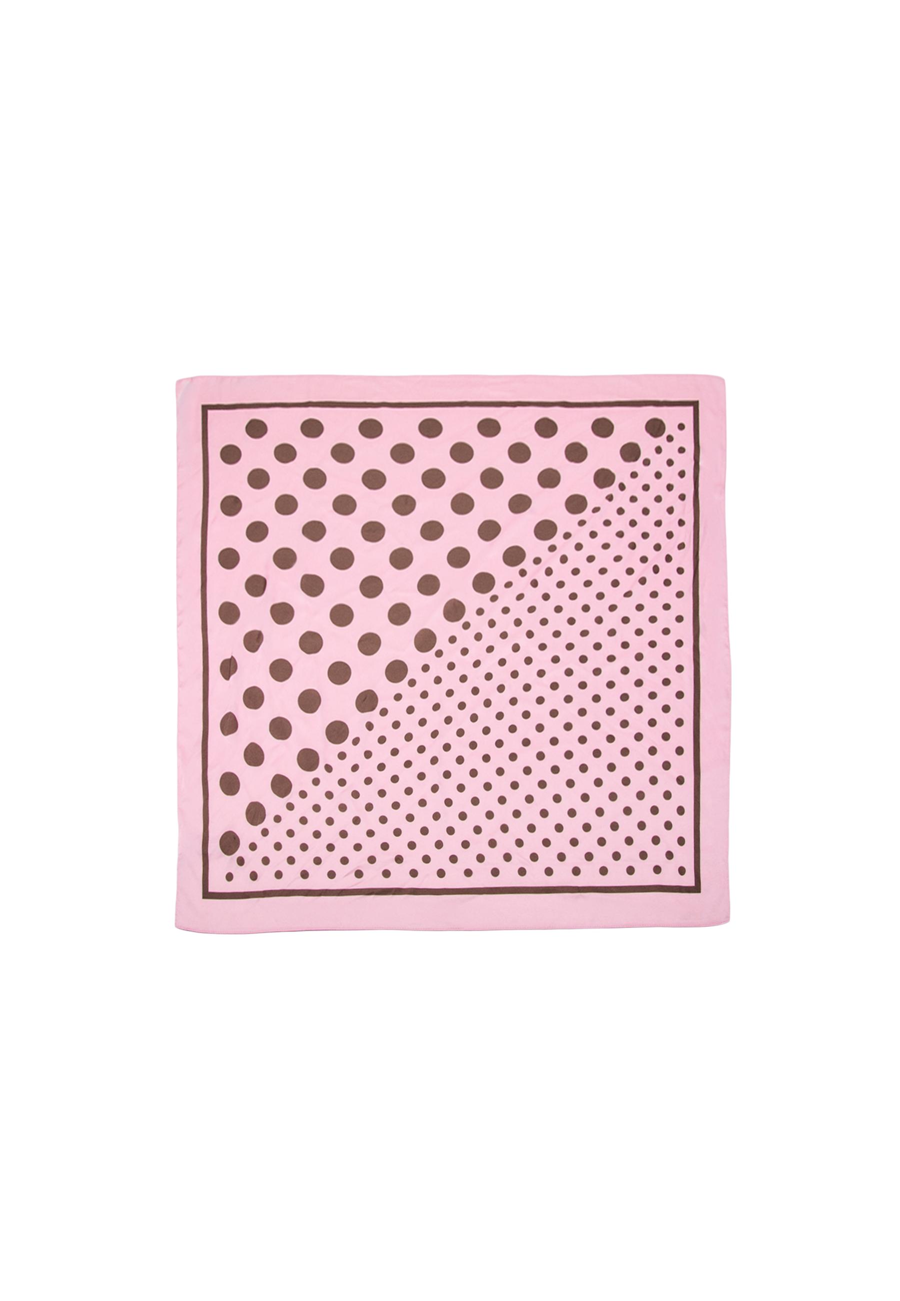 Polka dot scarf — Pastel pink