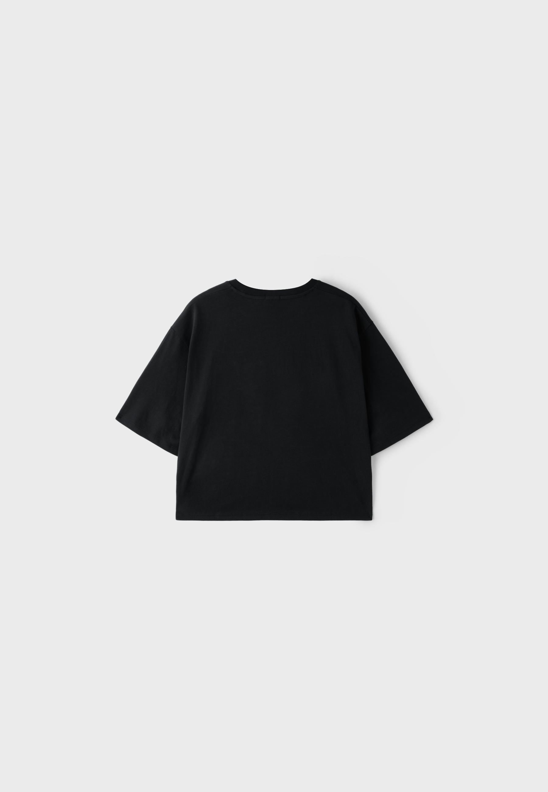 Embroidered T-shirt — Black