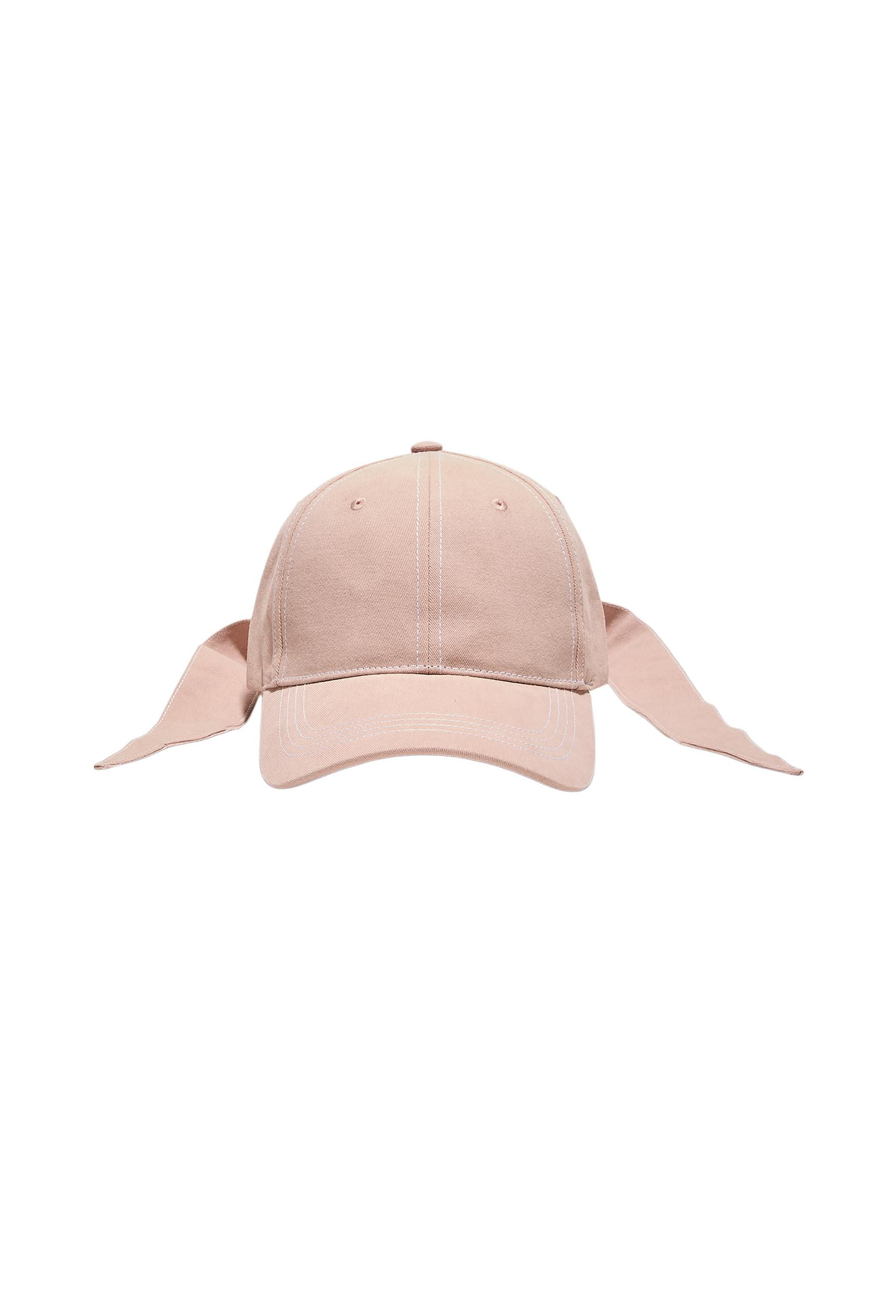 Bow cap — Pastel pink