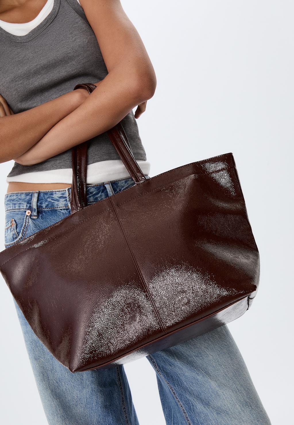 Sac shopper similicuir