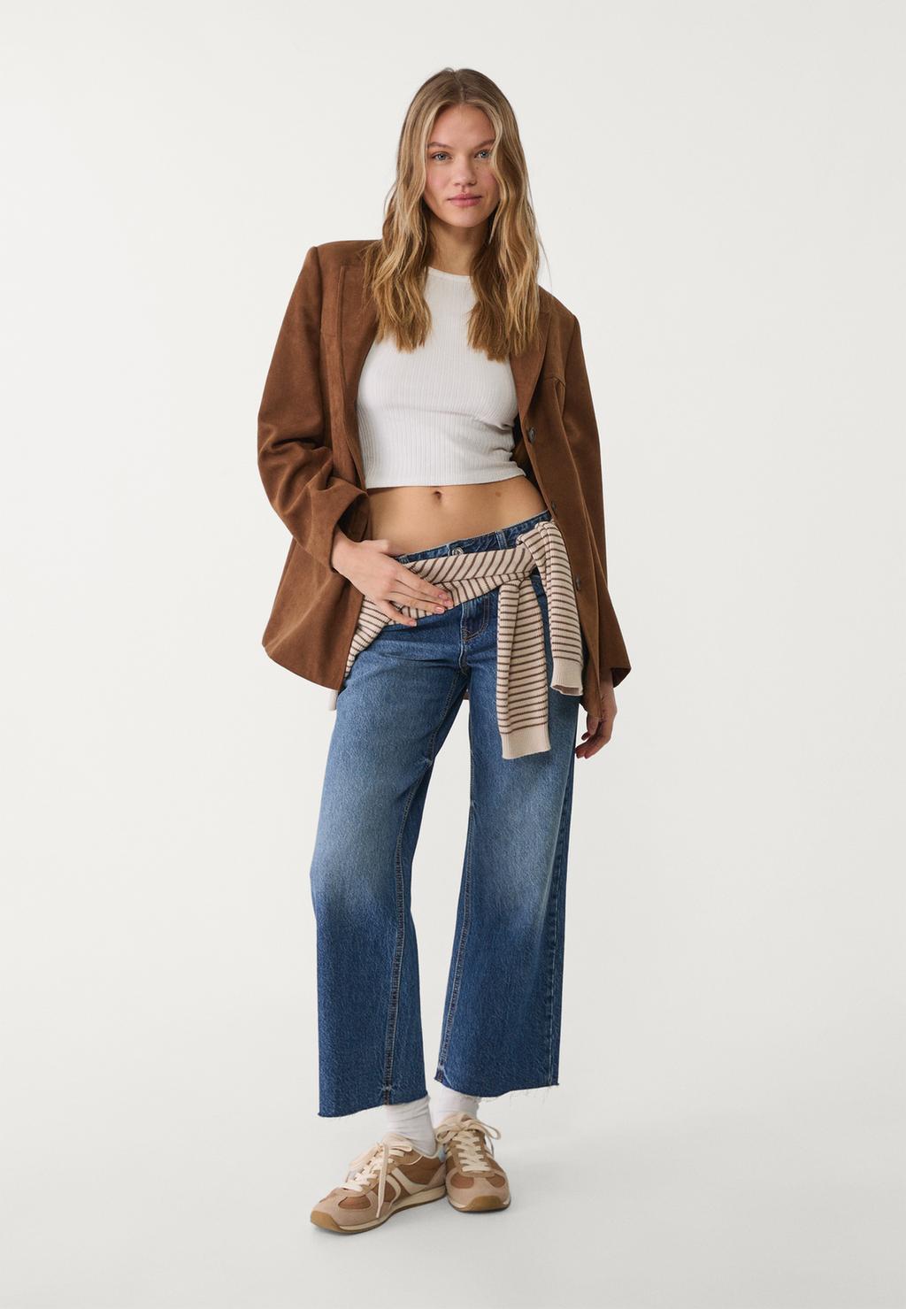 D96 cropped straight-fit jeans