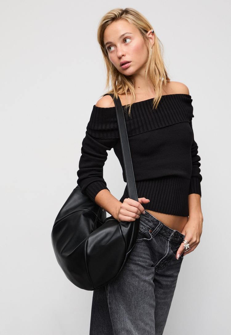 bolso bandolera efecto piel