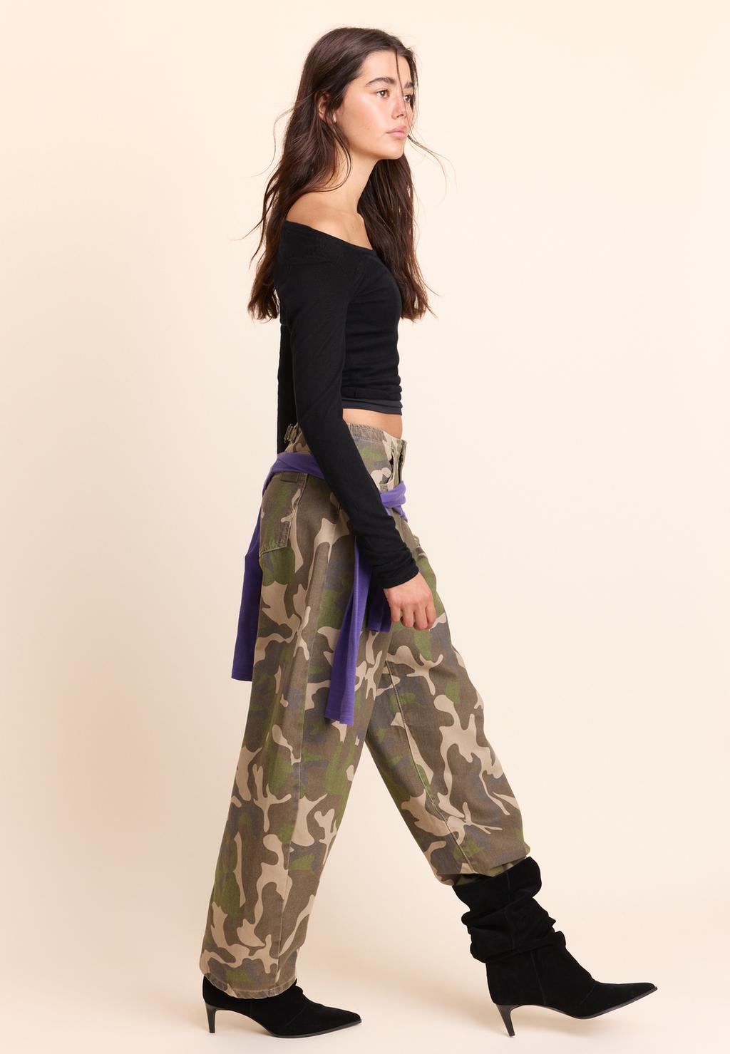 Barrel-Jeans Med Justering