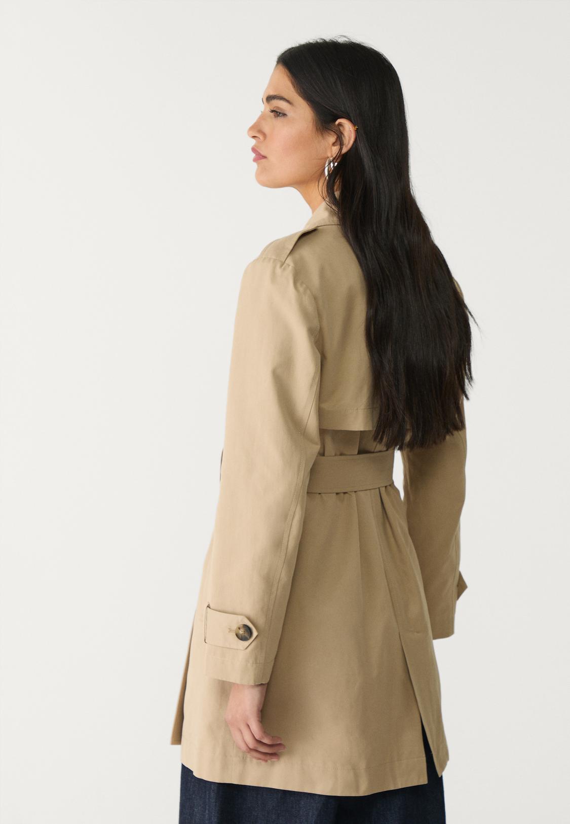 Donna Stradivarius Stradivarius Cappotto Lilla Trench Basico