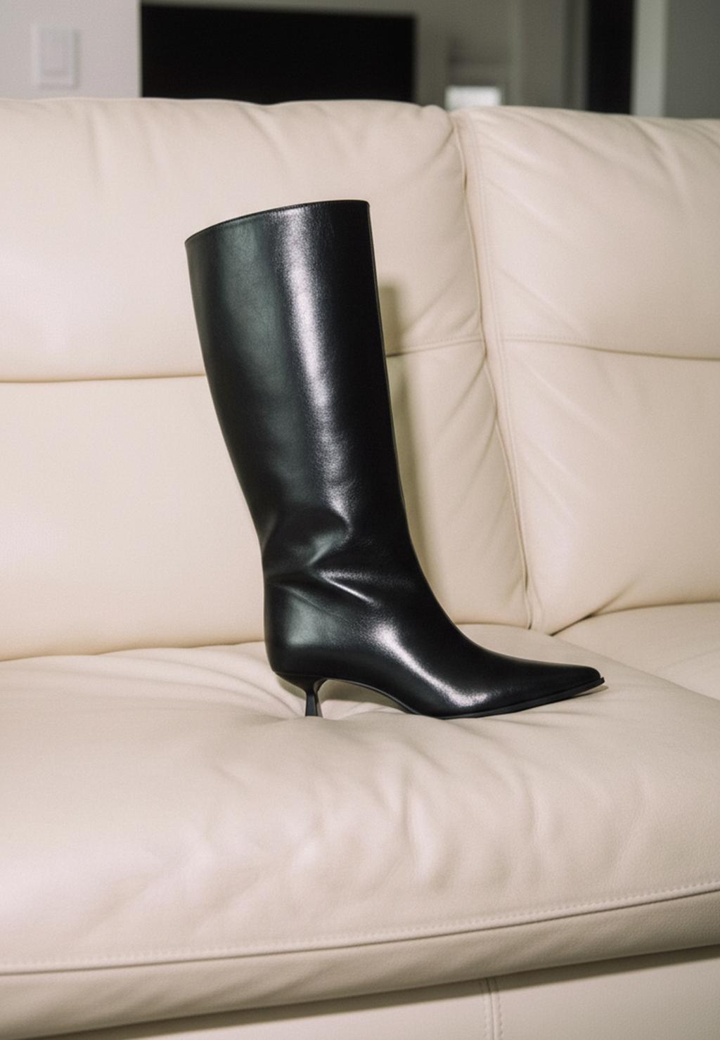 Škornji z kitten peto