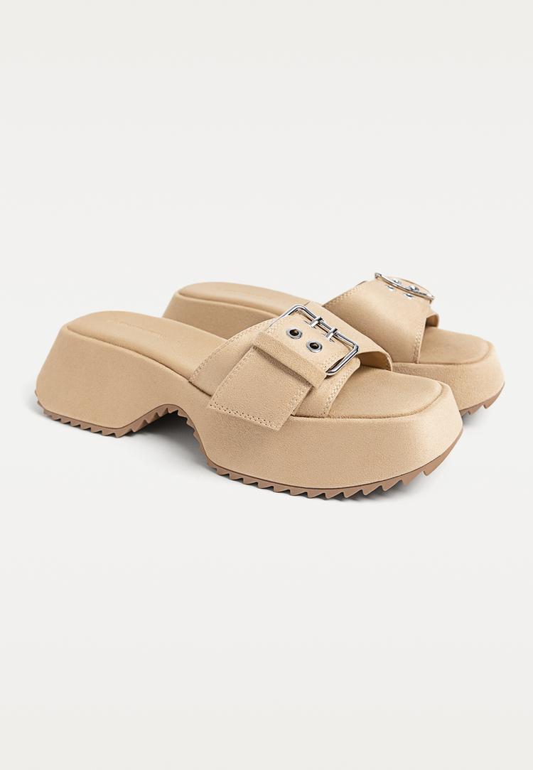 sandalias planas plataforma