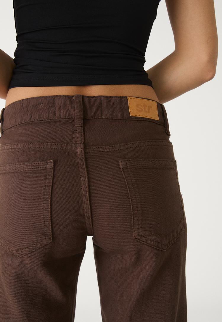 pantalon straight low waist