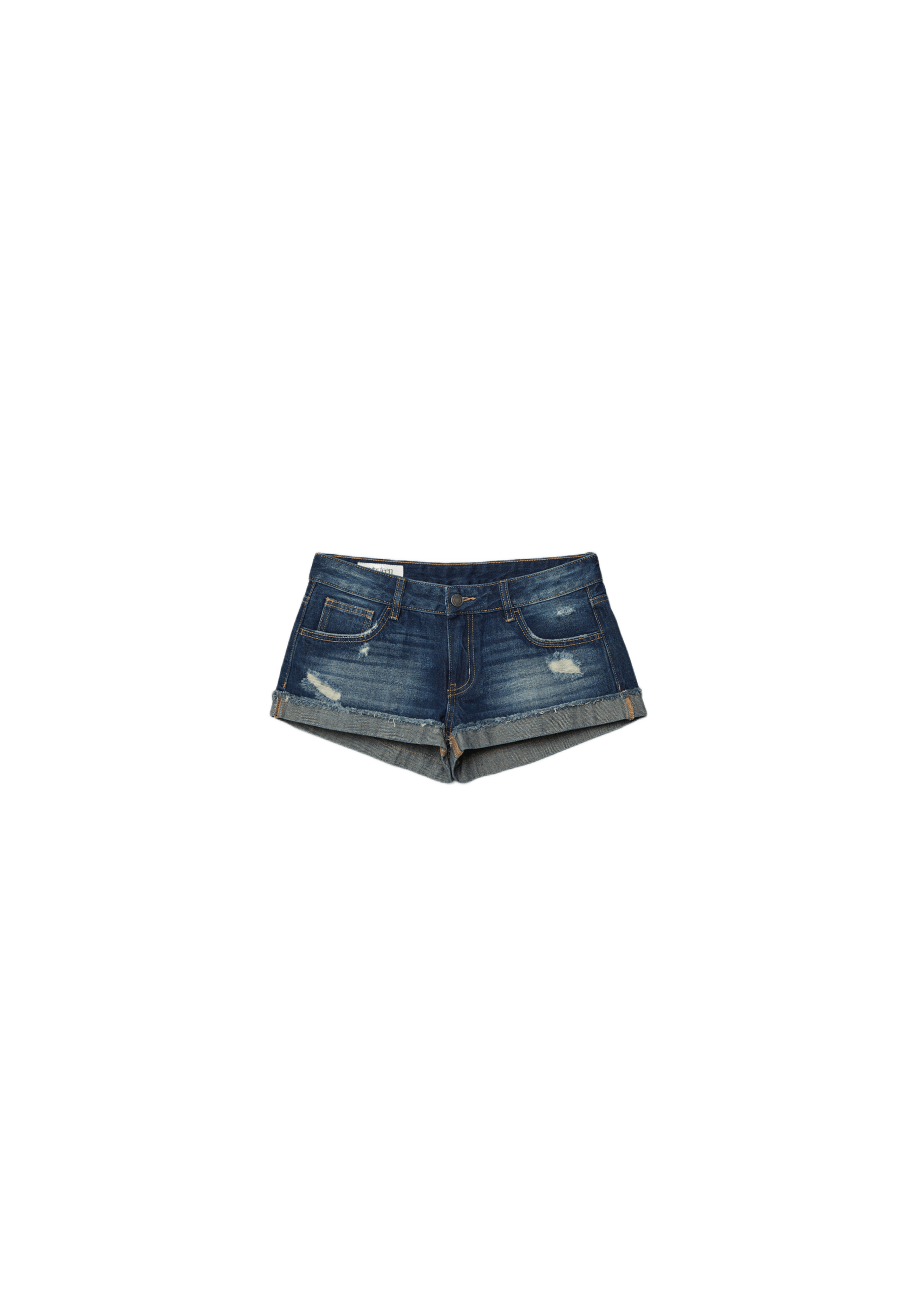 Yıldızlı denim şort - Görsel 10