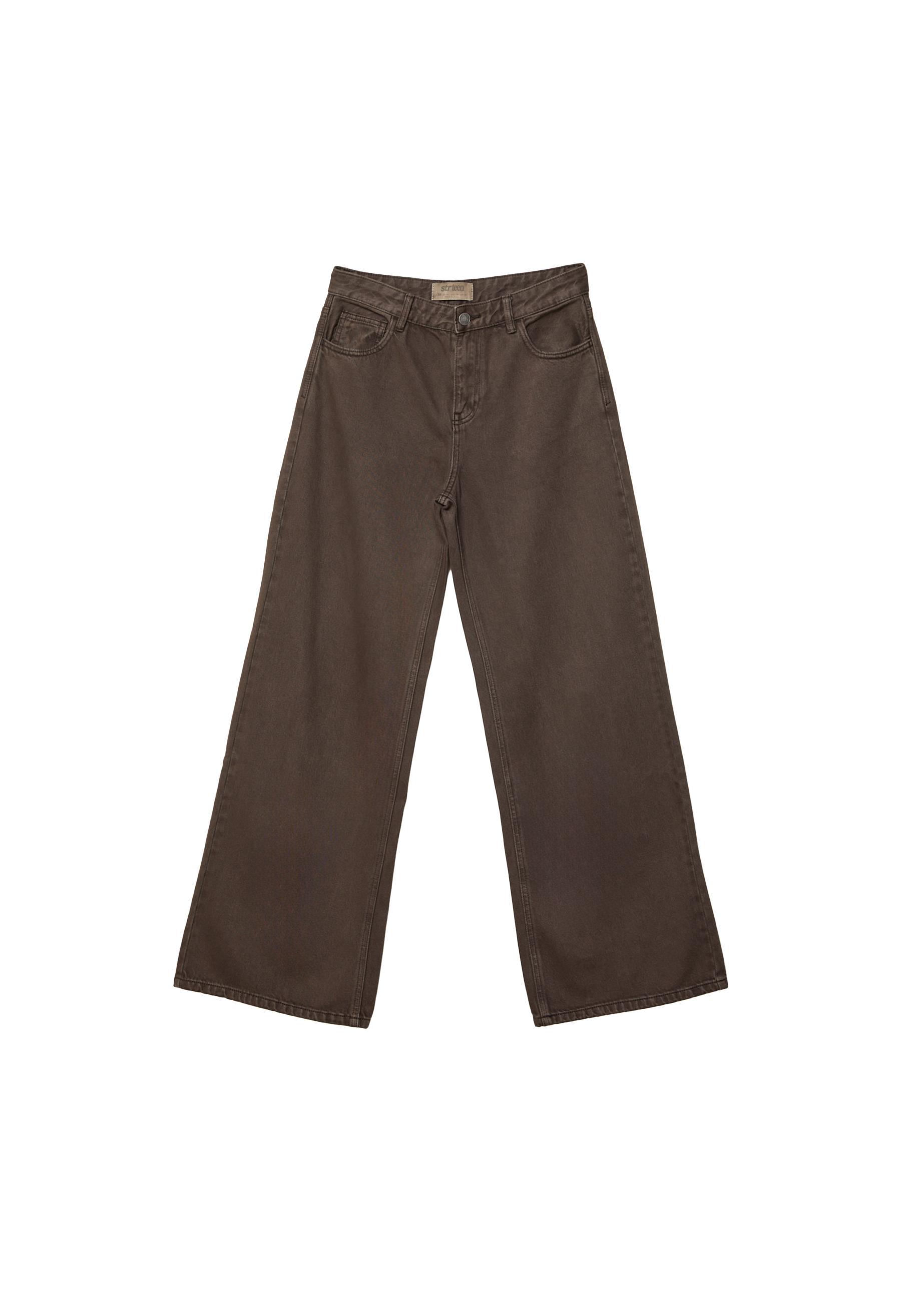Wide-leg jeans — Brown