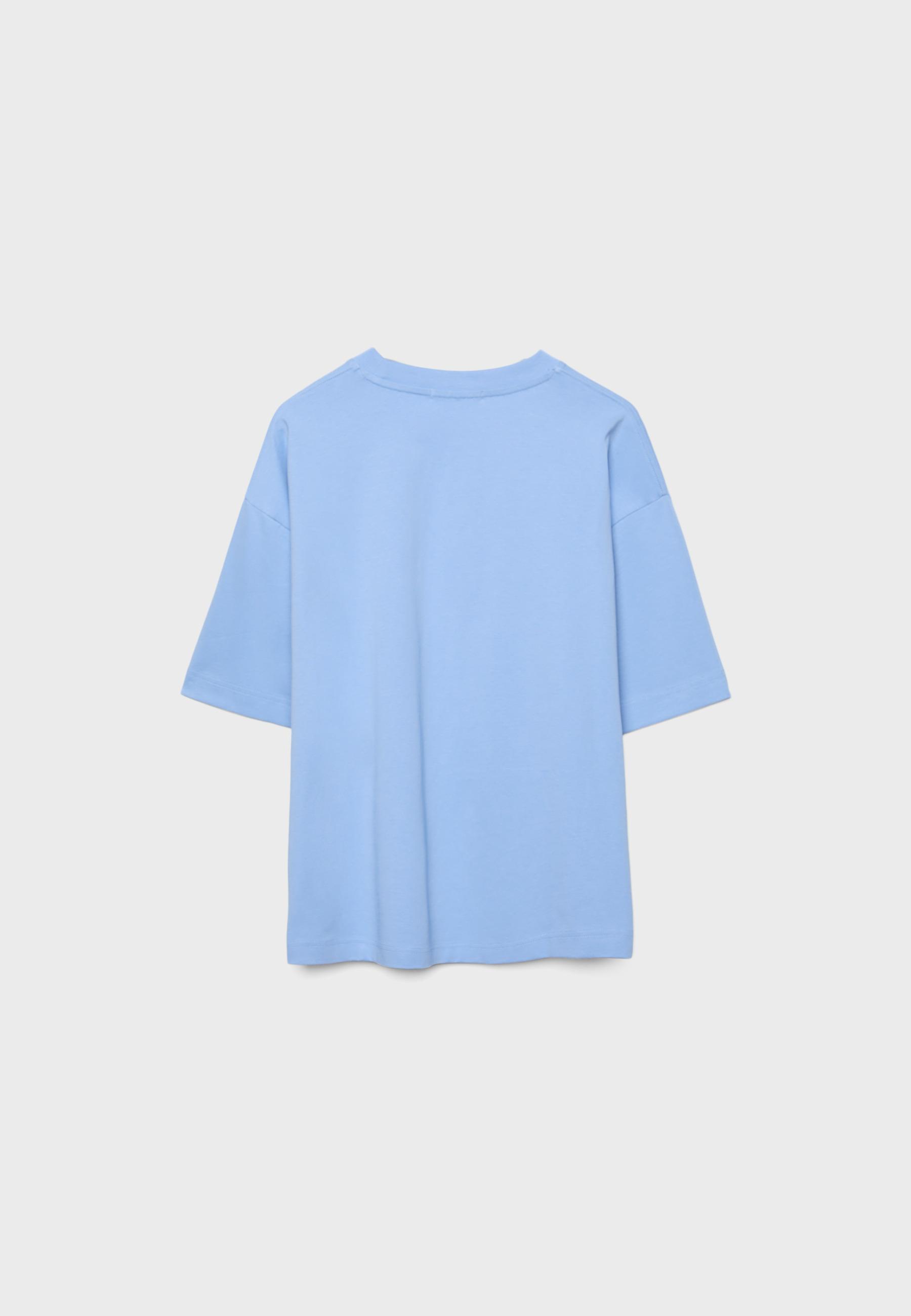 Oversize short sleeve T-shirt — Sky blue