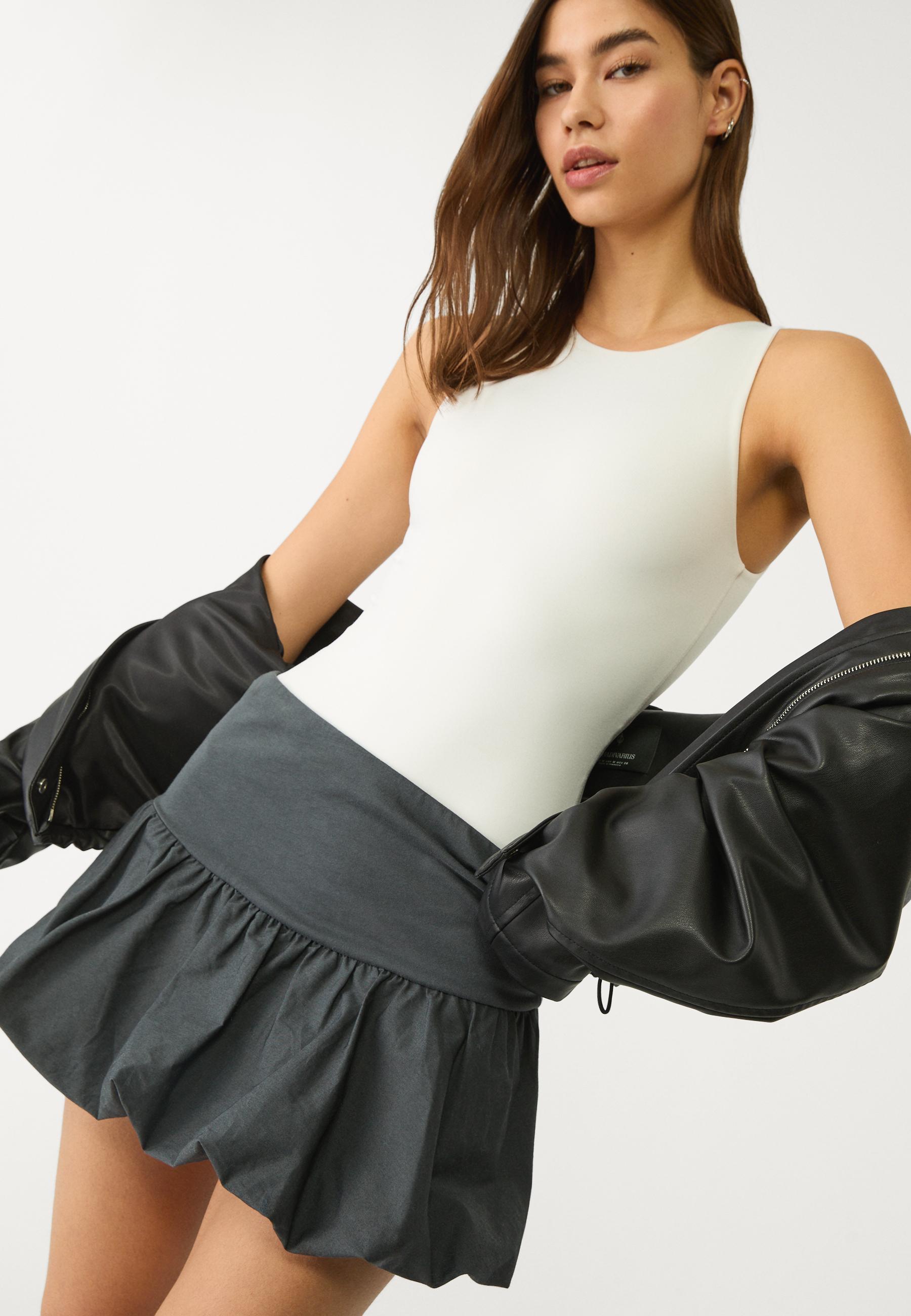Polyamide halter bodysuit - Women's fashion | Stradivarius
