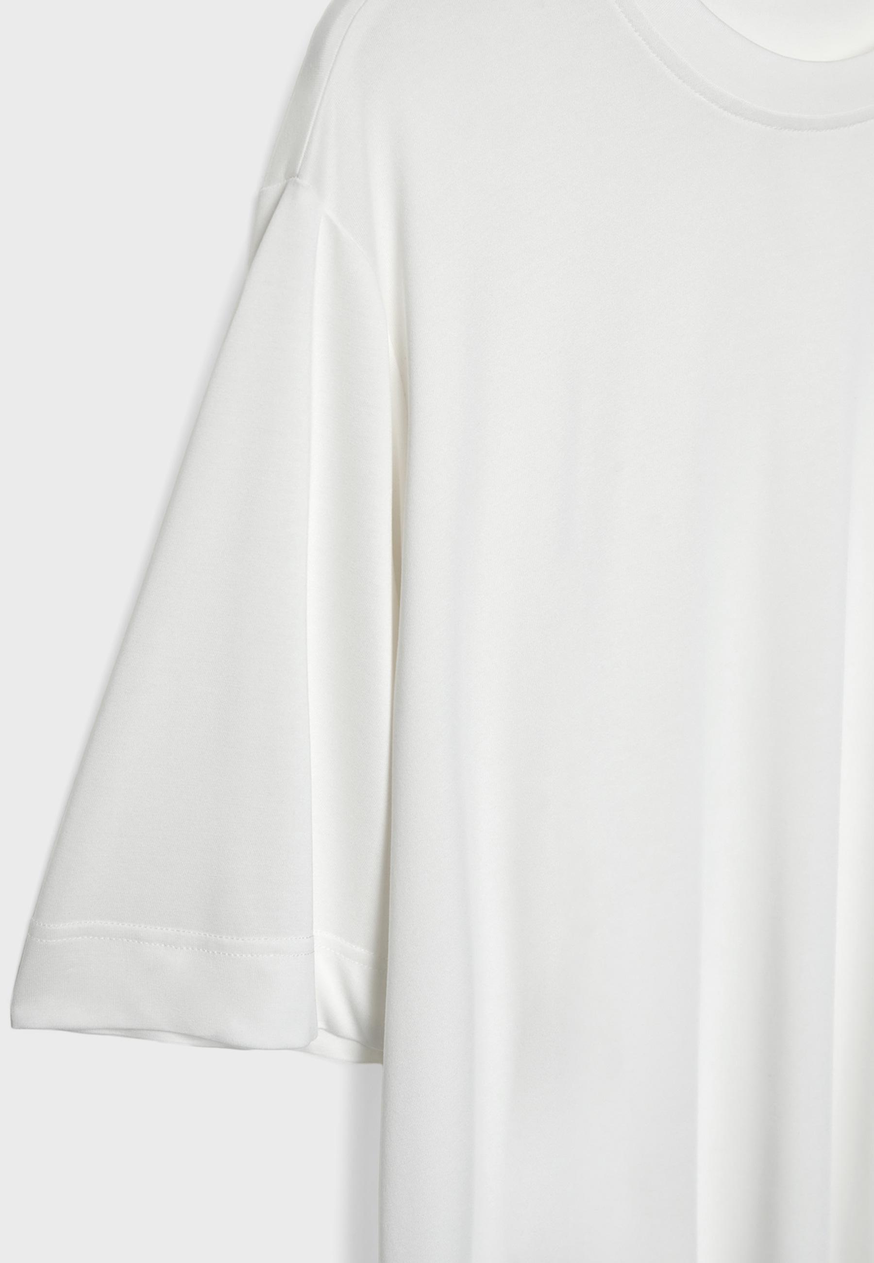 Soft-touch oversize turtleneck — Ecru