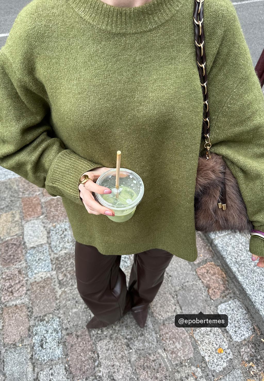 Soft-touch basic knit sweater