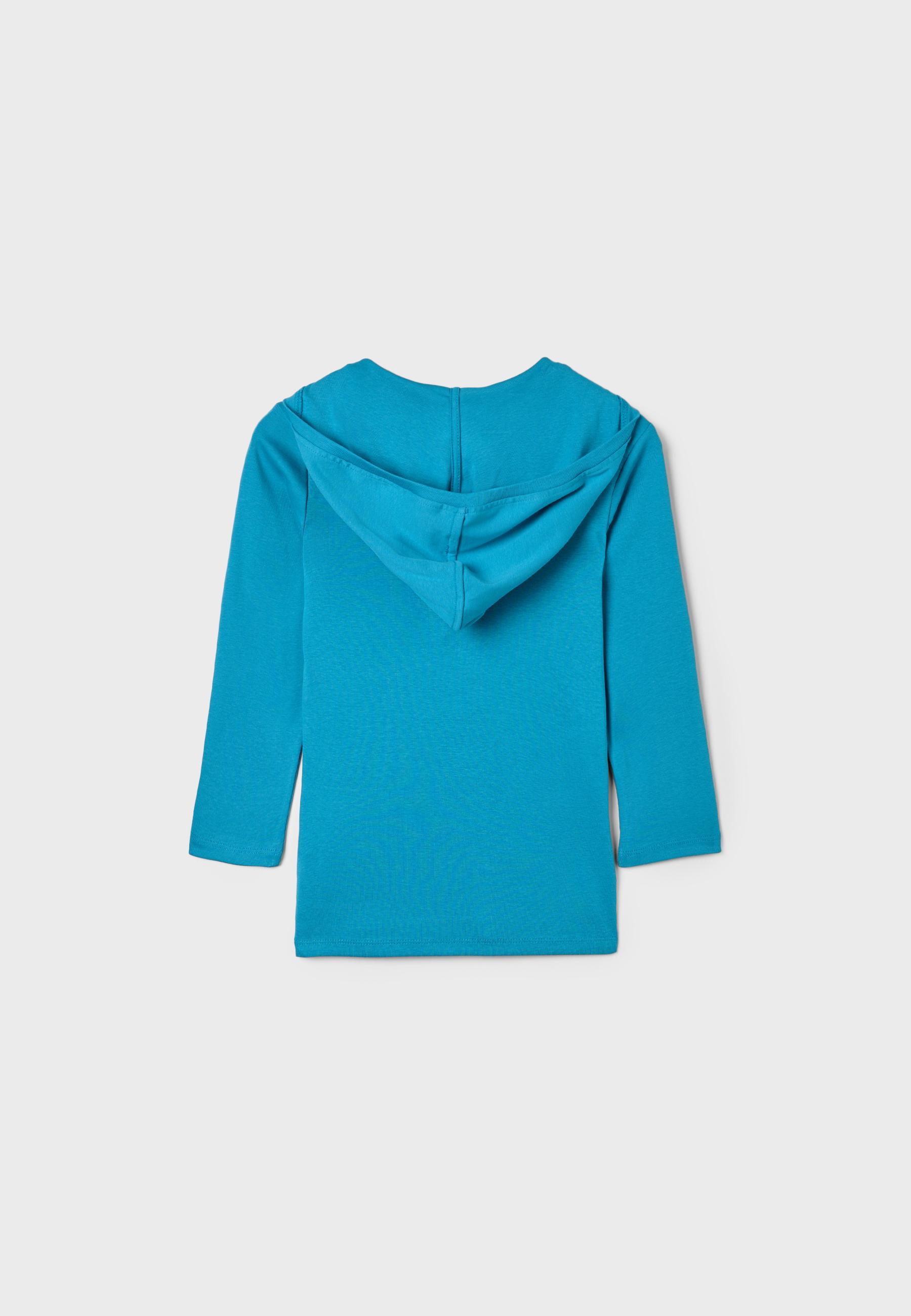 Hooded T-shirt — Teal