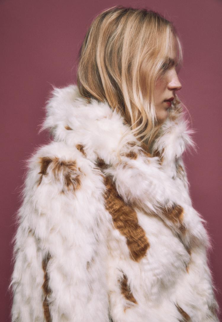 blouson fausse fourrure