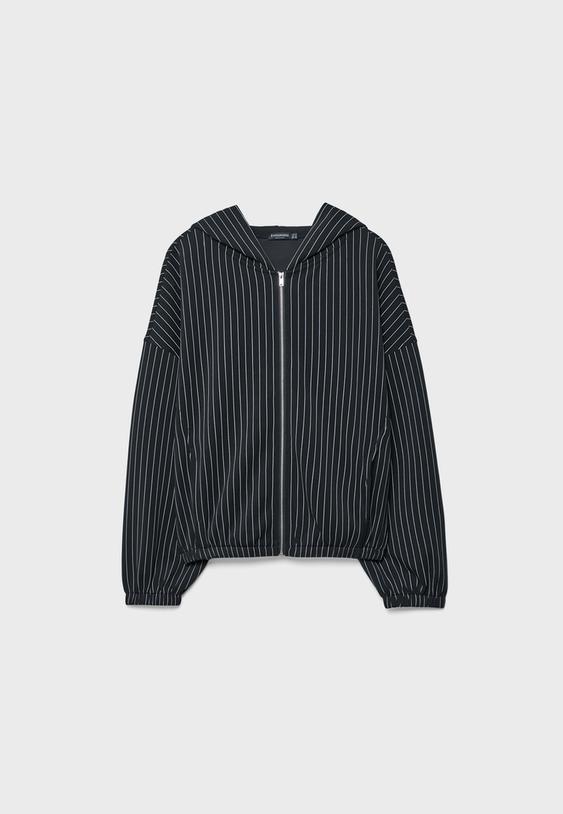 Yumuşak dokulu çizgili sweatshirt - Görsel 6