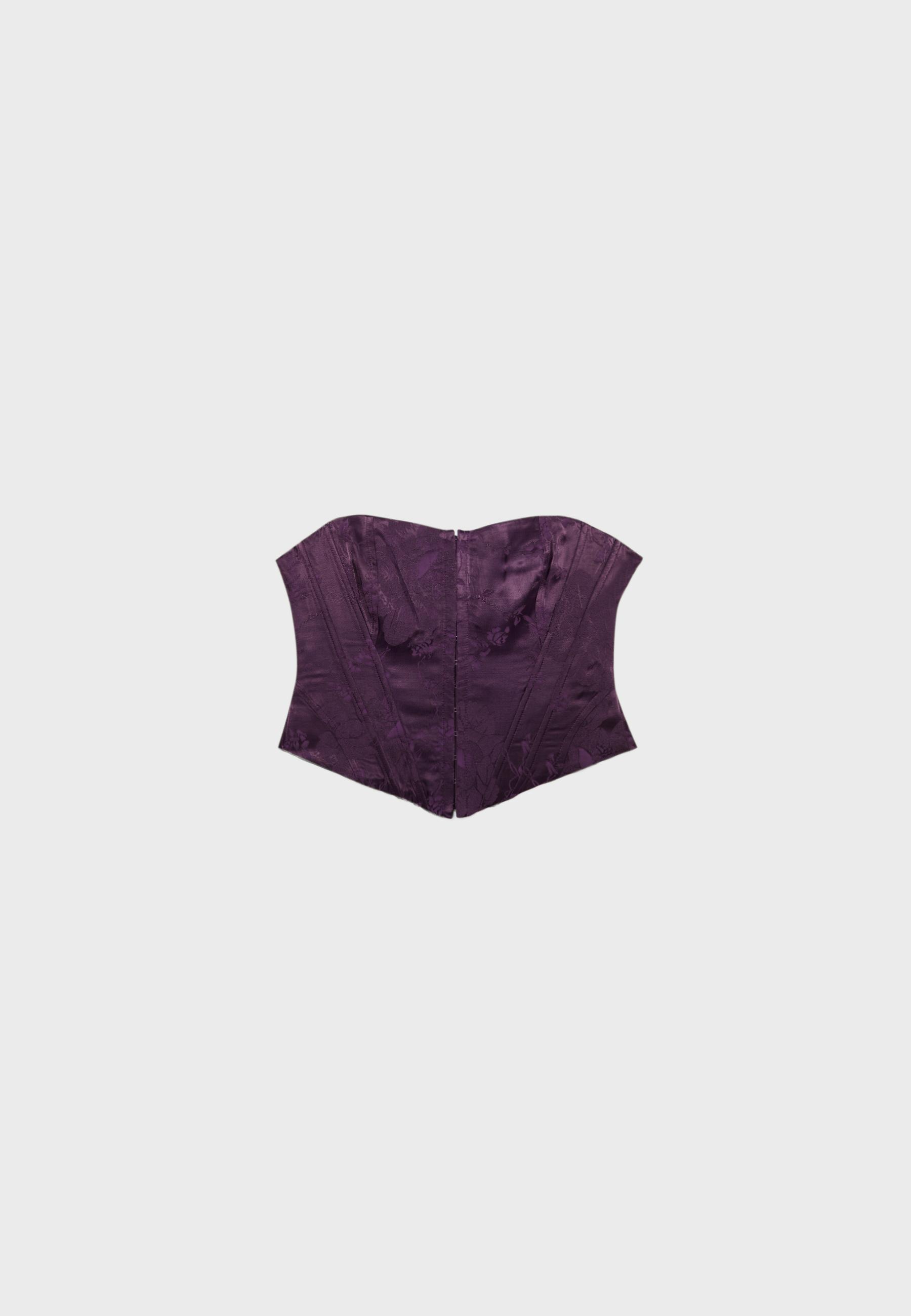 Lace-up corset — Purple