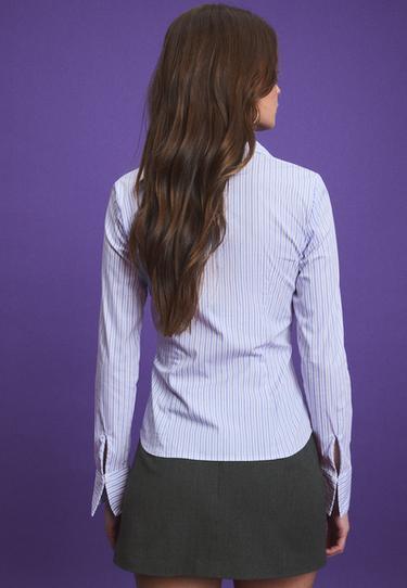 Fitted basic shirt — Sky blue 6