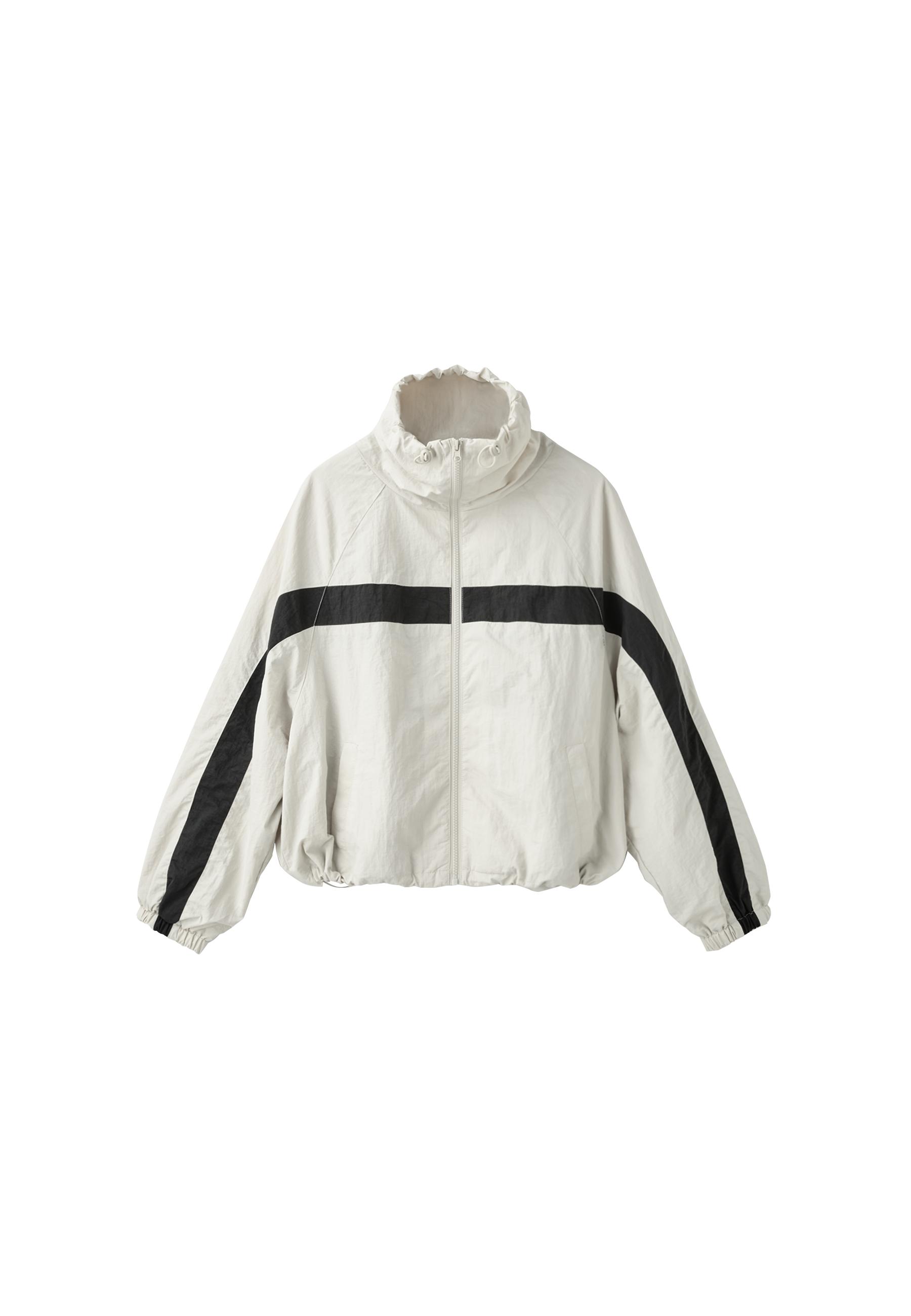 Technical windbreaker jacket — Black